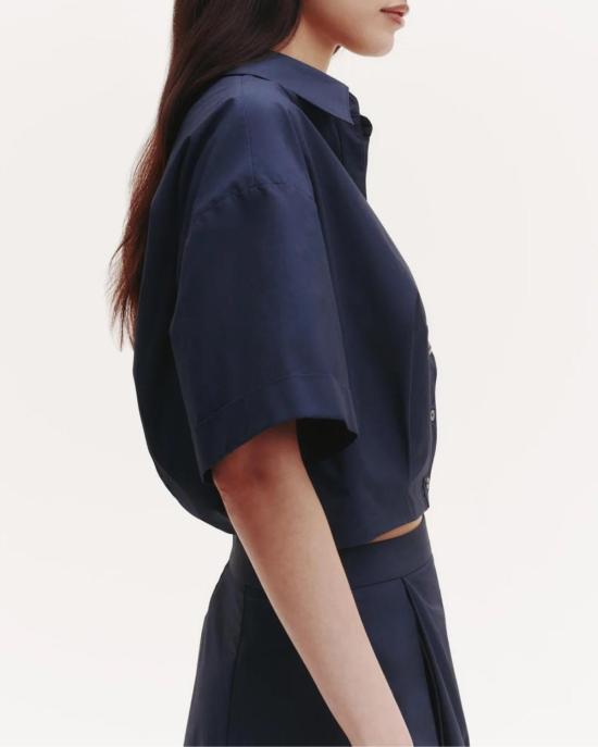  티더블유피 탑 Twp She Comes And Goes Again 셔츠 자정 - TWP