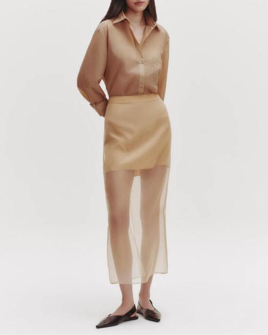  티더블유피 셔츠 Twp Next Morning 셔츠 카키 - TWP