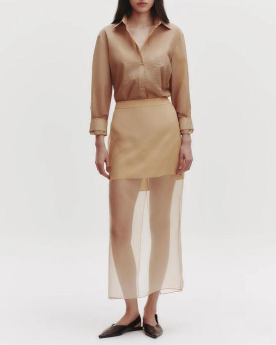  티더블유피 셔츠 Twp Next Morning 셔츠 카키 - TWP