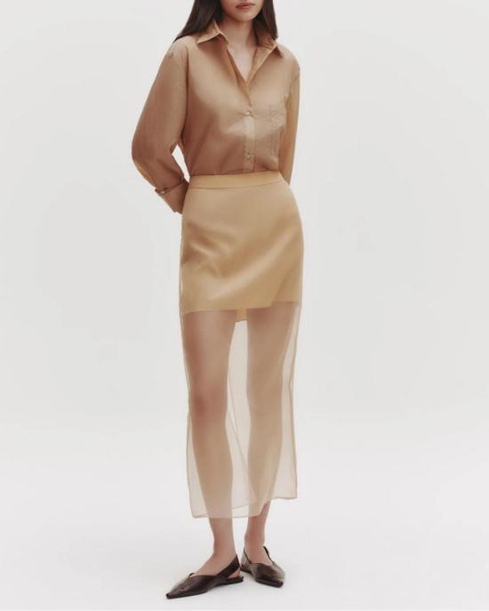  티더블유피 셔츠 Twp Next Morning 셔츠 카키 - TWP