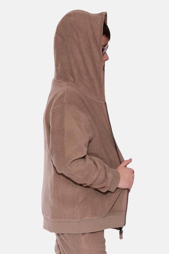  [키즈] 블루&크림 풀오버 키즈  지퍼 후드 토프 - BLUE&CREAM