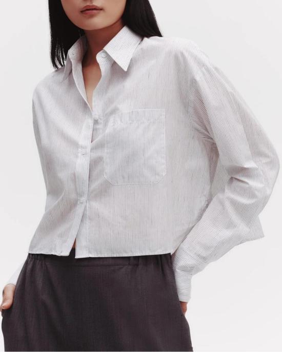  티더블유피 셔츠 Twp 리틀빅조 셔츠 화이트/차콜 - TWP