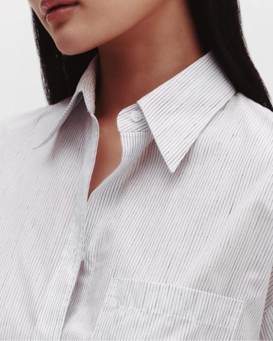  티더블유피 셔츠 Twp 리틀빅조 셔츠 화이트/차콜 - TWP