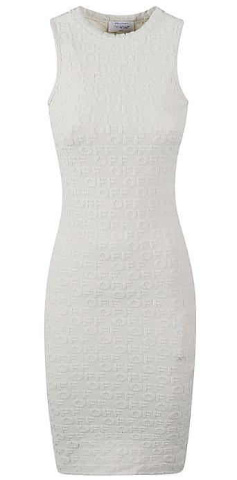 25SS 오프화이트 숏 원피스 OWDB54TS25JER0010100 WHITE