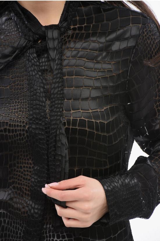  베르사체 블라우스 1011258 1A08784 1B000 Black - VERSACE