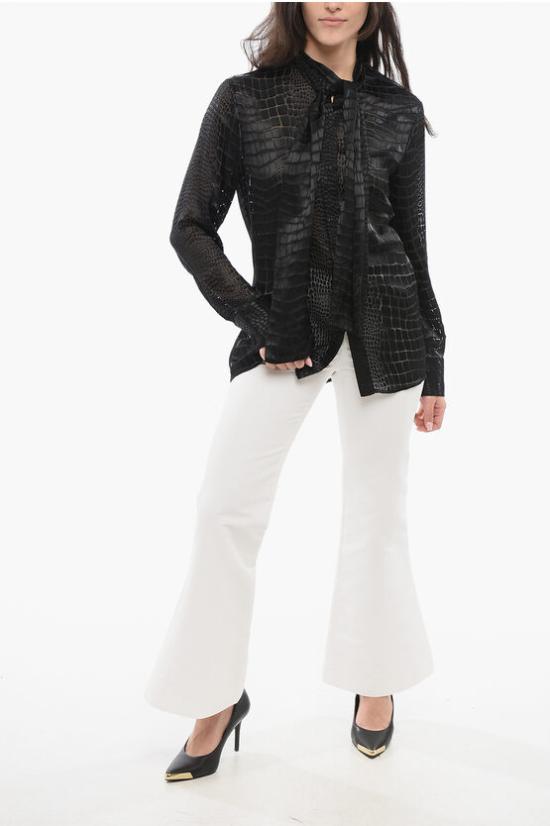  베르사체 블라우스 1011258 1A08784 1B000 Black - VERSACE