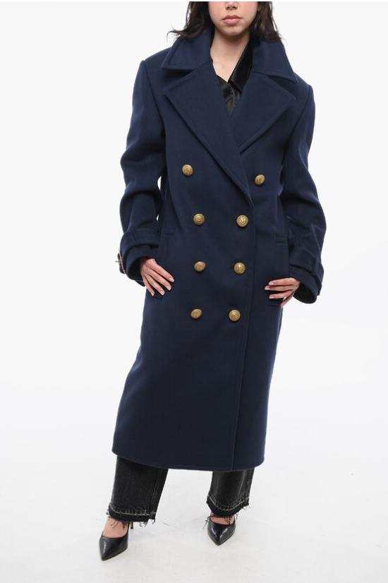  발망 코트 BF1UD095 WB72 6UC Blue