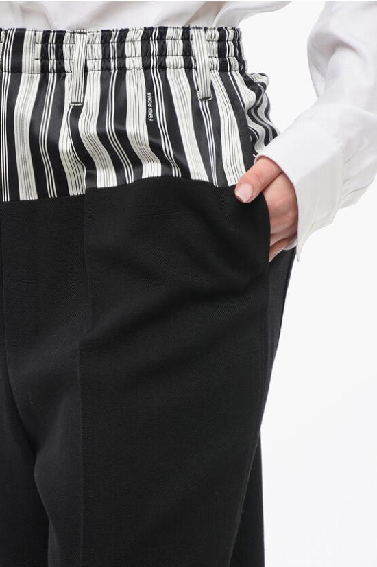  펜디 스트레이트 팬츠 FR6535 AWZB F0GME Black - FENDI