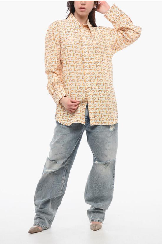  버버리 블라우스 8090731157758 B9555 Yellow - BURBERRY