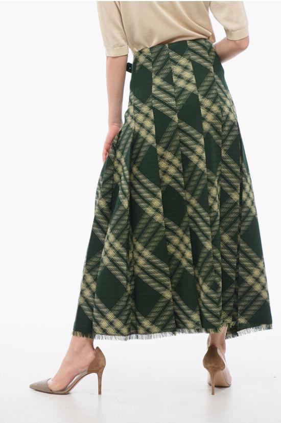  버버리 롱 스커트 8083032B8682 Green - BURBERRY