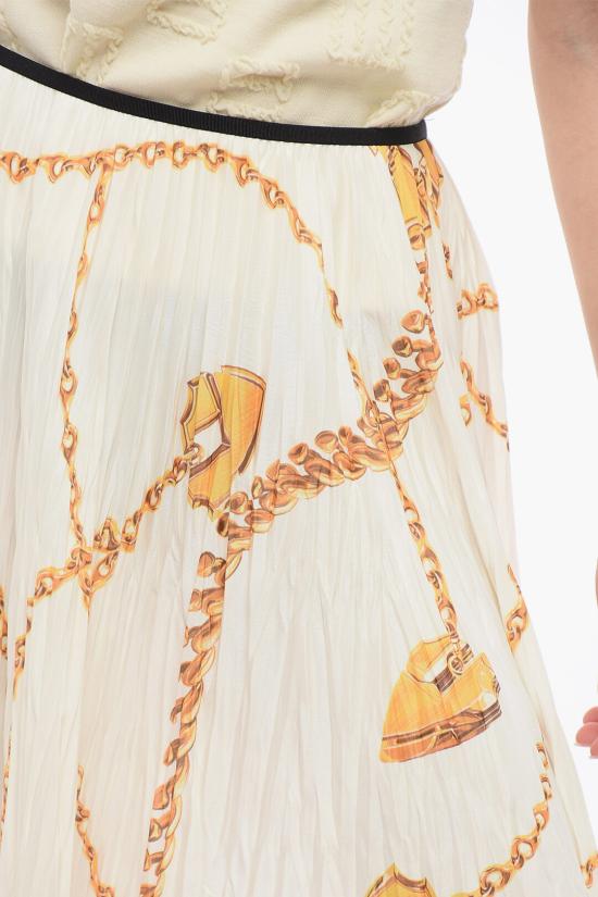  버버리 롱 스커트 8088150156886 B9555 White - BURBERRY