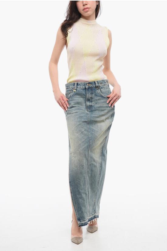  알13 데님 스커트 R13WD102D173A CB Blue - R13