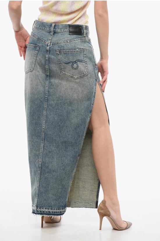  알13 데님 스커트 R13WD102D173A CB Blue - R13