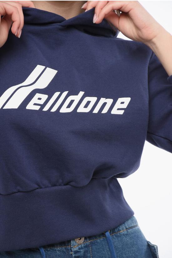  웰던 후드 티셔츠 WDTH322865WCO NV Blue - WE11DONE