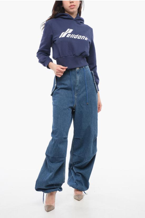  웰던 후드 티셔츠 WDTH322865WCO NV Blue - WE11DONE