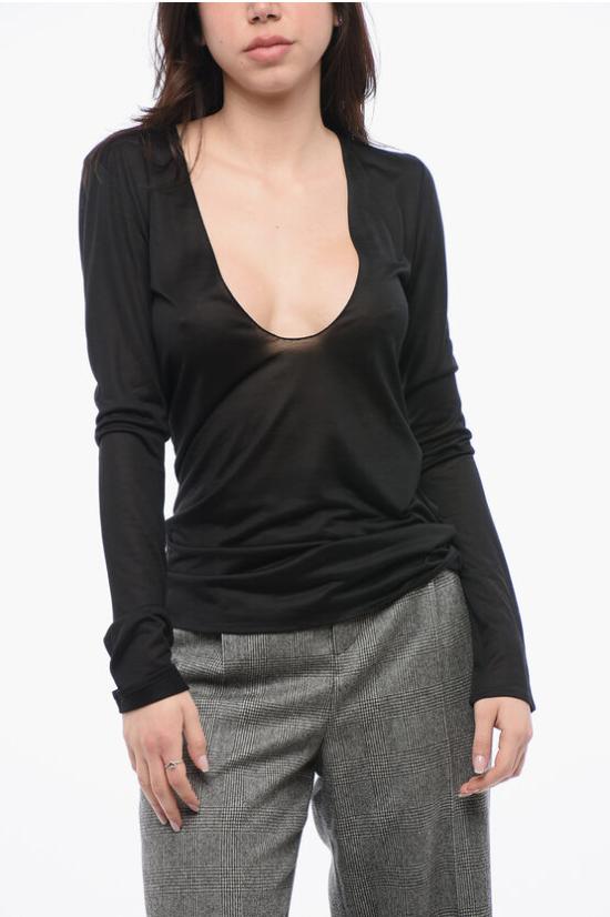  생로랑 스웨터 763573Y37NH 1000 Black