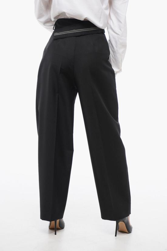  펜디 울 모헤어 트라우저 FR6540 S9A F0GME Black - FENDI