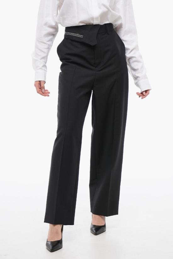  펜디 울 모헤어 트라우저 FR6540 S9A F0GME Black