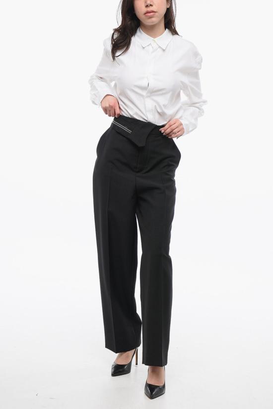  펜디 울 모헤어 트라우저 FR6540 S9A F0GME Black - FENDI