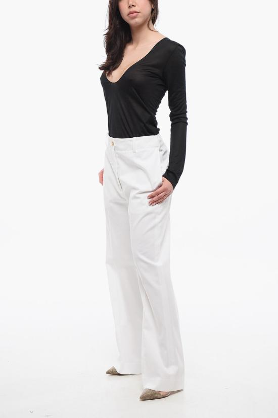  파투 스트레이트 팬츠 TR0020074CO 001W White - PATOU