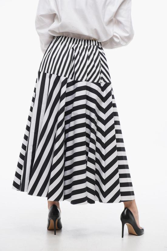  파투 롱 스커트 SK0580168CO 5960 Black White - PATOU
