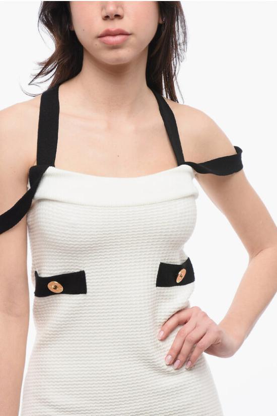  파투 숏 원피스 KN1718070CO 001W White - PATOU