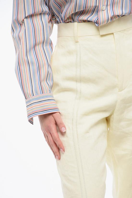  보테가베네타 스트레이트 팬츠 792196V3Z90 9204 Yellow - BOTTEGA VENETA
