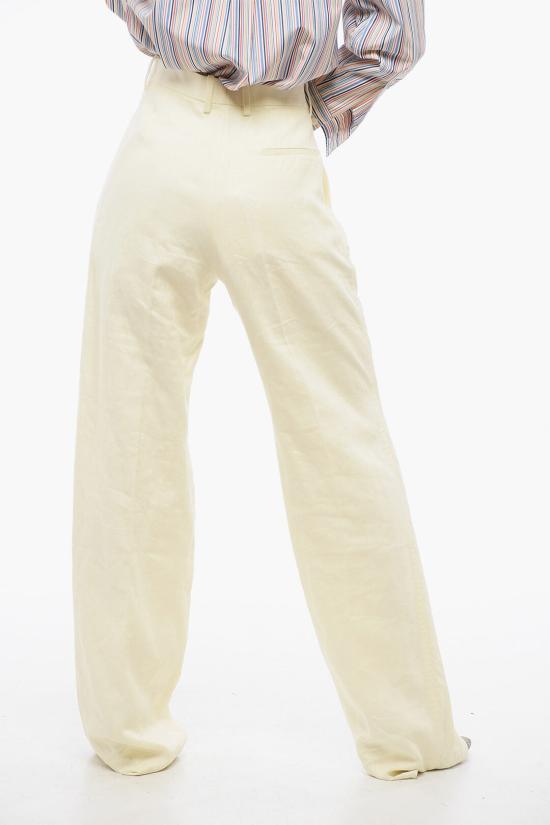  보테가베네타 스트레이트 팬츠 792196V3Z90 9204 Yellow - BOTTEGA VENETA