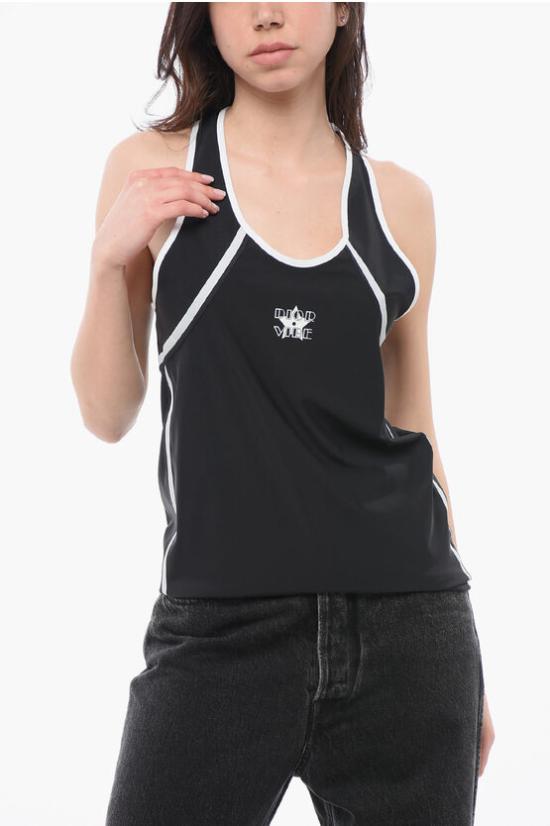  크리스챤디올 민소매 티셔츠 243T22A 4082 9330 Black