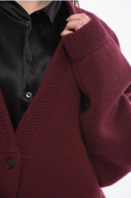  마르지엘라 가디건 S51GP0235 S17840 248 Burgundy - MAISON MARGIELA