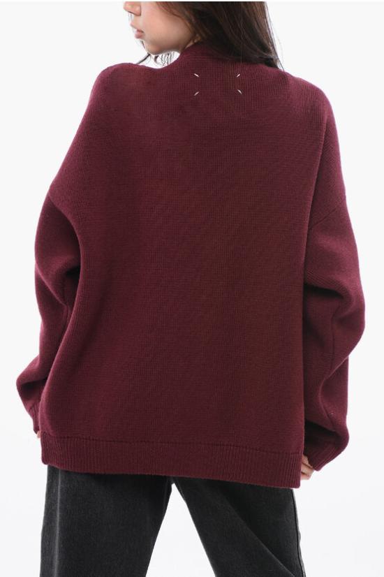  마르지엘라 가디건 S51GP0235 S17840 248 Burgundy - MAISON MARGIELA