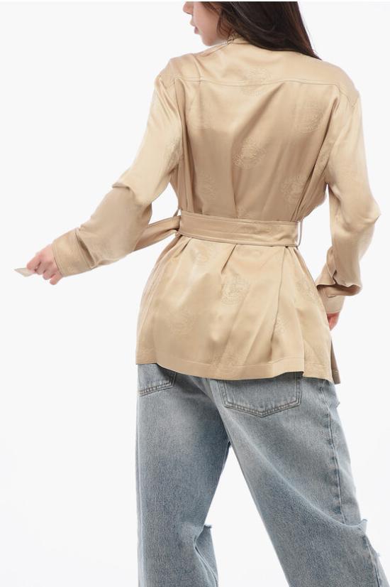  버버리 블라우스 8072015 A7651 SOFT FAWN IP PTTN Beige - BURBERRY