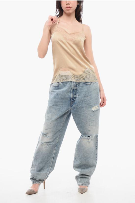  버버리 블라우스 8072691 A7651 SOFT FAWN IP PTTN Beige - BURBERRY