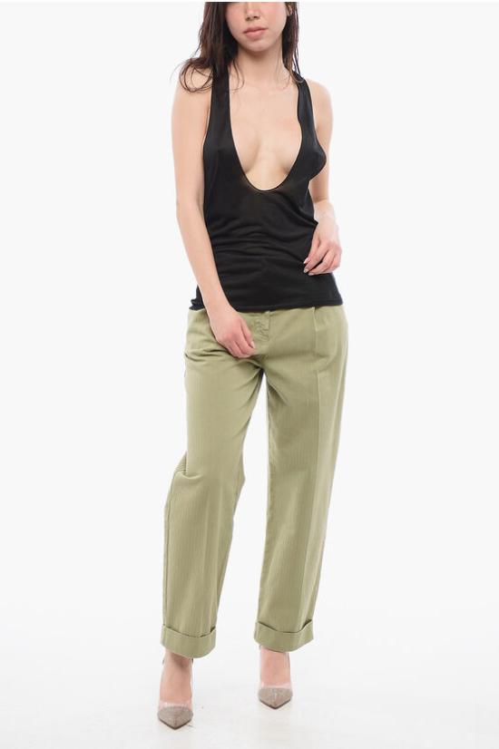  생로랑 민소매 티셔츠 761463 Y37NH 1000 Black - SAINT LAURENT