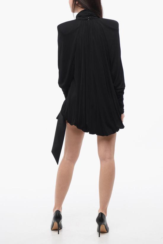  생로랑 숏 원피스 744258 Y6H33 1000 Black - SAINT LAURENT