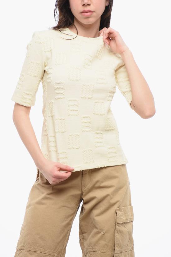  엠부시 반팔 티셔츠 BWAA011F21JER0011900 Beige