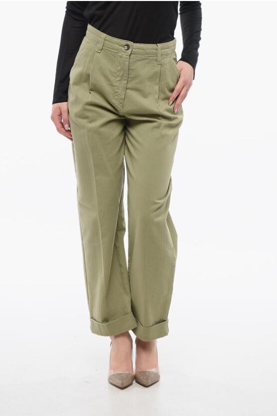  에트로 스트레이트 팬츠 WREA0018 AC169 V0688 Green