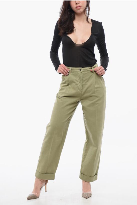  에트로 스트레이트 팬츠 WREA0018 AC169 V0688 Green - ETRO