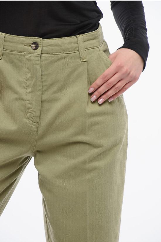  에트로 스트레이트 팬츠 WREA0018 AC169 V0688 Green - ETRO