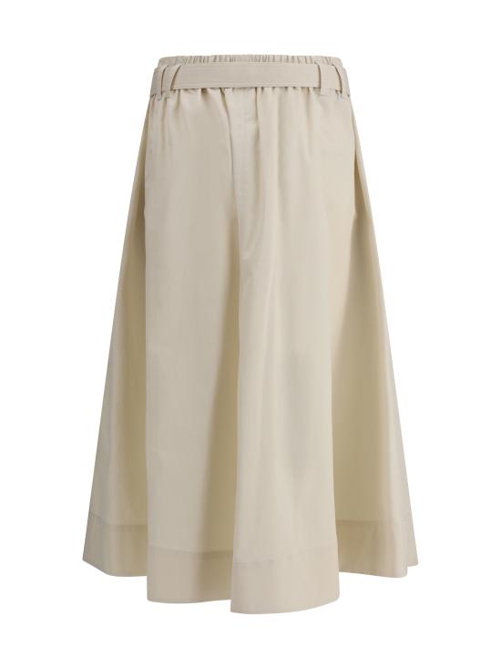 25SS 브루넬로 쿠치넬리 스커트 ML138G3753 C9002 CREAM - BRUNELLO CUCINELLI