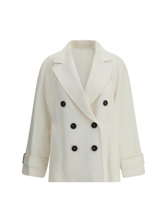 25SS 브루넬로 쿠치넬리 자켓 MH5347892 C9002 WHITE