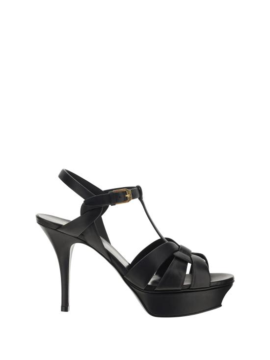 26FW 생로랑 트리뷰트 플랫폼 샌들 315490BDA00 1000 BLACK