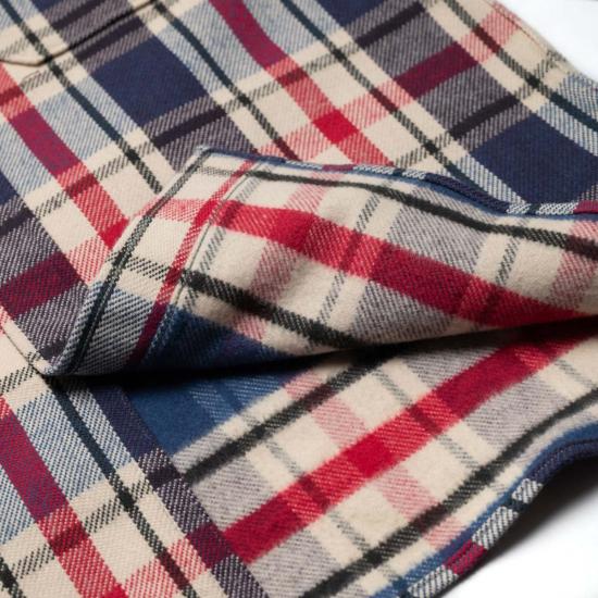  웨어하우스 긴팔 셔츠 앤코 3104 N "D 패턴" 플란넬  블루 - WAREHOUSE