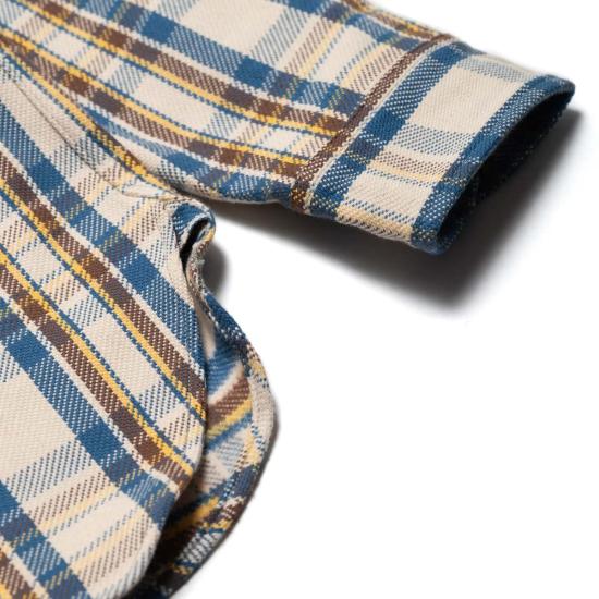  웨어하우스 긴팔 셔츠 Warehouse & Co. 3104 N "B 패턴" 플란넬  블루 - WAREHOUSE