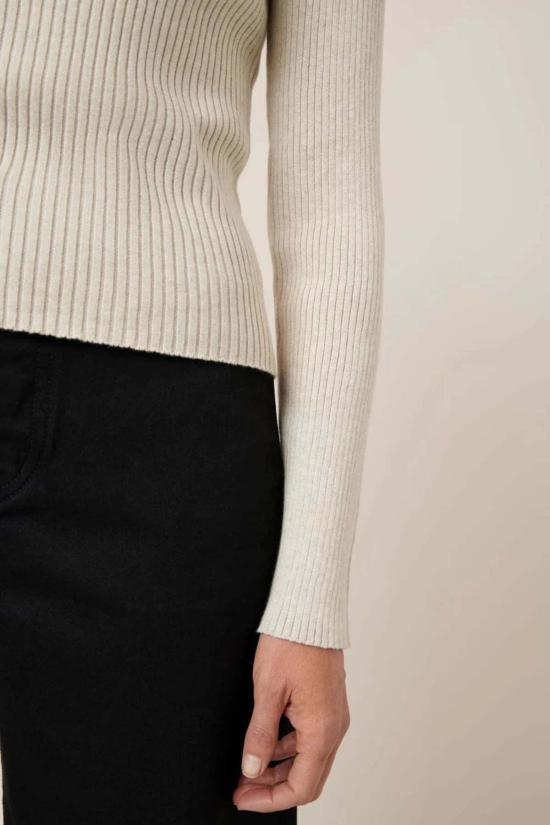  코우토우 긴팔 티셔츠 리지  오트 멜란지 - KOWTOW