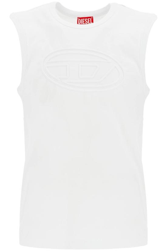 25SS 디젤 민소매 티셔츠 A166980NJBM100 WHITE DOM