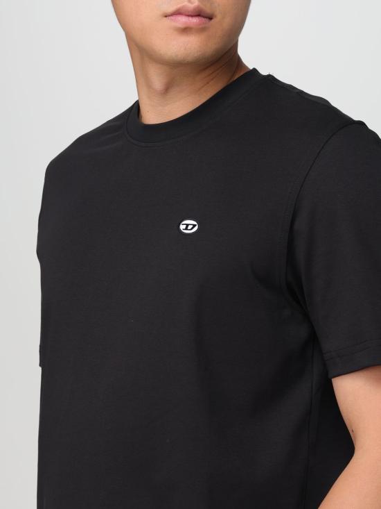 25SS 디젤 반팔 티셔츠 A150560AIJU9XX BLACK DOM - DIESEL
