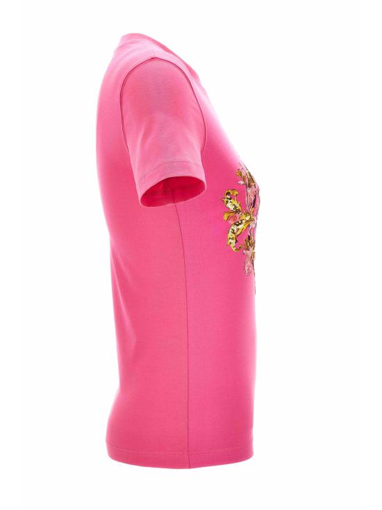 25SS 베르사체 반팔 티셔츠 78HAHC01 CJ02C494 Pink - VERSACE