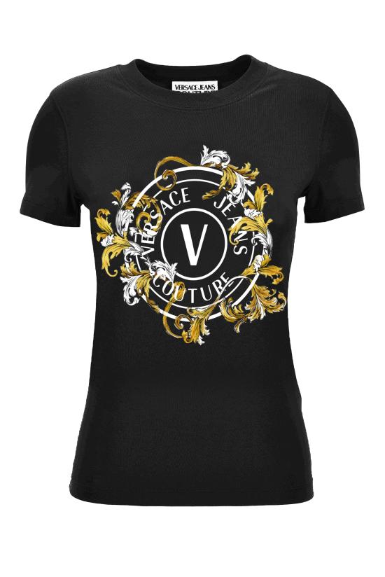 25SS 베르사체 반팔 티셔츠 78HAHC01 CJ02CG89 Black