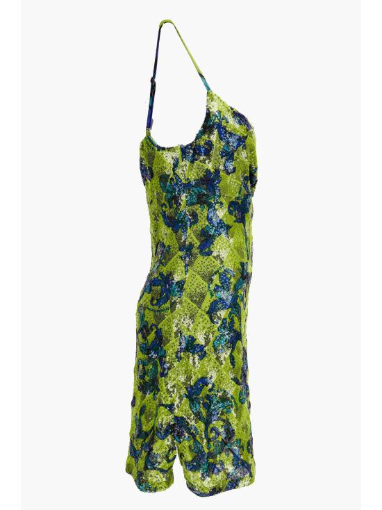 25SS 베르사체 숏 원피스 78HAO9B6 JS443166 Green - VERSACE